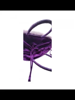 Kiara Shoes Borsa in Raffia Lilla con...