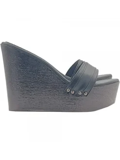 Kiara Shoes CALZATURA A ZEPPA NERA Nero