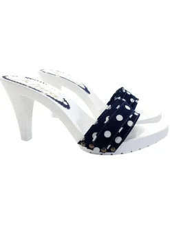 Kiara Shoes MULES BIANCHI COMODI CON... Blu Clearance