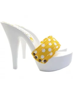 Kiara Shoes MULES BIANCHI CON FASCIA A... Giallo Best