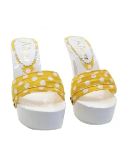 Kiara Shoes MULES BIANCHI CON FASCIA A... Giallo Best