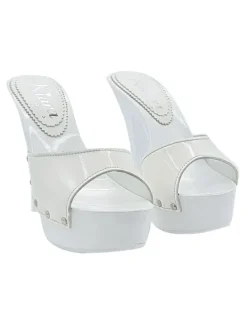 Kiara Shoes MULES LUCIDO IN... BIANCO Online