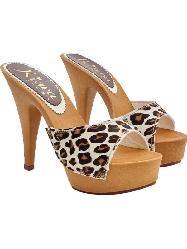 Kiara Shoes MULES IN PELLE A STAMPA... New