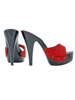 Kiara Shoes MULES NERI CON FASCIA IN... Rosso Hot