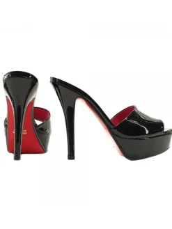 Kiara Shoes SABOT IN VERNICE NERA FINO... Nero Best