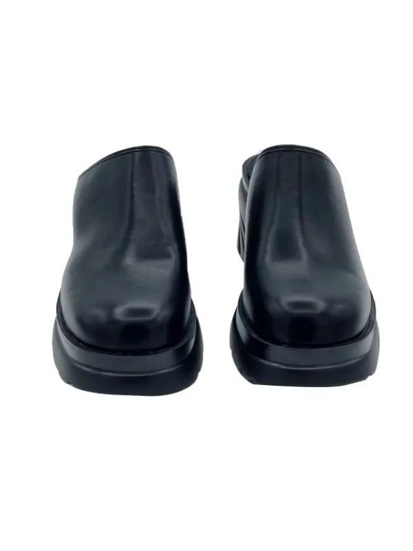 Kiara Shoes SABOT NERI CON TACCO 8 CM Nero