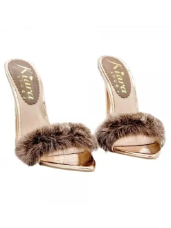 Kiara Shoes SANDALI A PUNTA... Champagne Discount