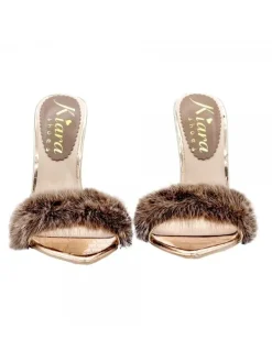 Kiara Shoes SANDALI A PUNTA... Champagne Discount