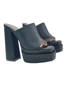 Kiara Shoes SANDALI CON DOPPIO PLATEAU... Nero Discount