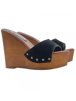 Kiara Shoes Sandali con la zeppa da... Nero Sale