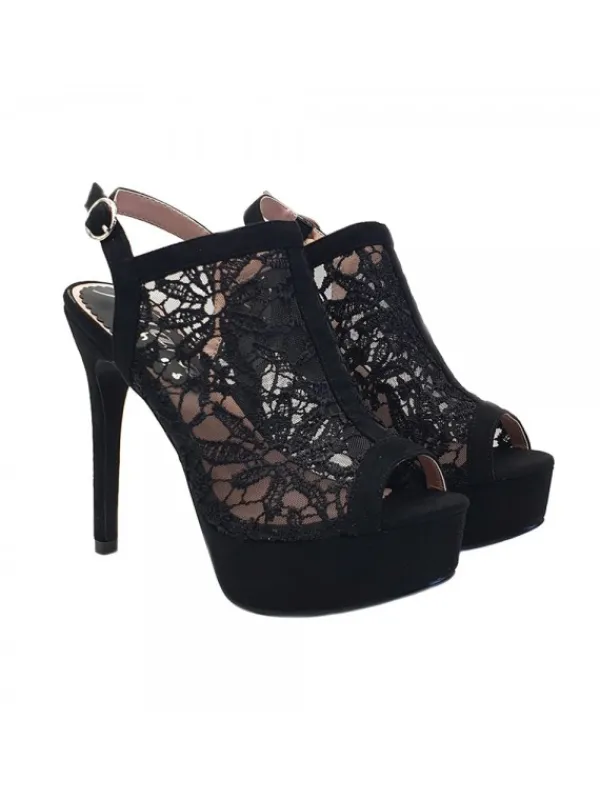 Kiara Shoes SANDALI DA DONNA IN STILE... Nero Sale