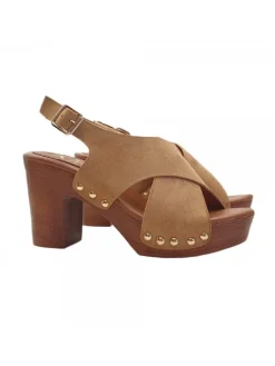 Kiara Shoes SANDALI DA DONNA TACCO 9 CM... Marrone