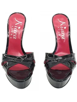 Kiara Shoes SANDALI IN VERNICE NERA... Nero Best