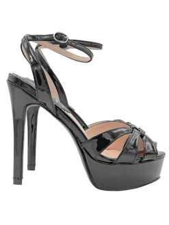 Kiara Shoes SANDALI IN VERNICE NERI... Nero Best