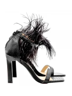 Kiara Shoes SANDALI NERI CON PIUME E... Nero Online