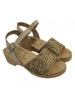 Kiara Shoes Sandali per bambina in vero... Oro