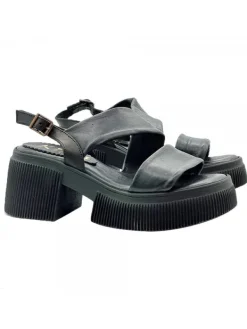 Kiara Shoes SANDALI PLATFORM NERI IN... Nero New