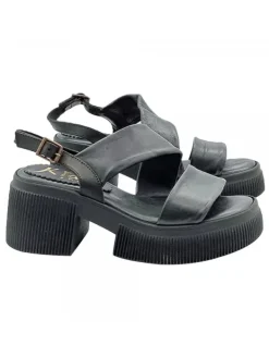 Kiara Shoes SANDALI PLATFORM NERI IN... Nero New