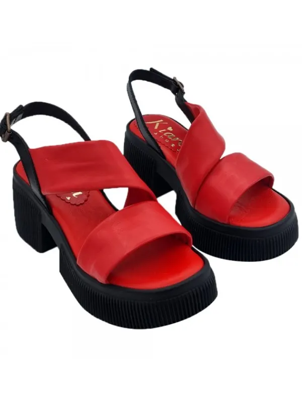 Kiara Shoes SANDALI PLATFORM ROSSI... Rosso Sale