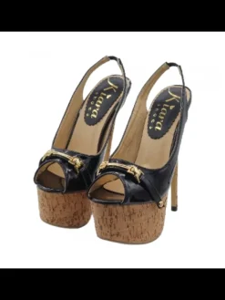 Kiara Shoes Sandali Sexy tacco a spillo... Nero Outlet