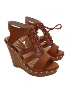Kiara Shoes SANDALI ZEPPA COLOR ... Cuoio Best