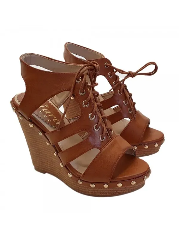 Kiara Shoes SANDALI ZEPPA COLOR ... Cuoio Best