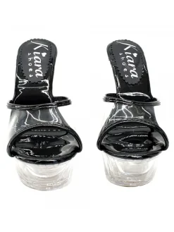 Kiara Shoes SANDALO CRYSTAL TACCO ALTO... Nero Clearance