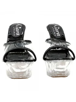 Kiara Shoes SANDALO CRYSTAL TACCO ALTO... Nero Clearance
