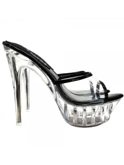 Kiara Shoes SANDALO CRYSTAL TACCO ALTO... Nero Clearance