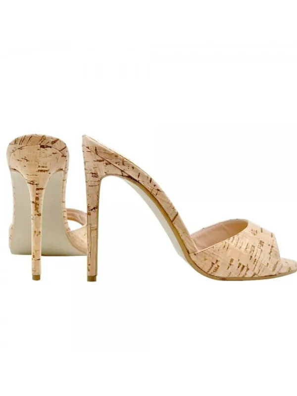 Kiara Shoes SANDALO IN SUGHERO TACCO 12 Hot