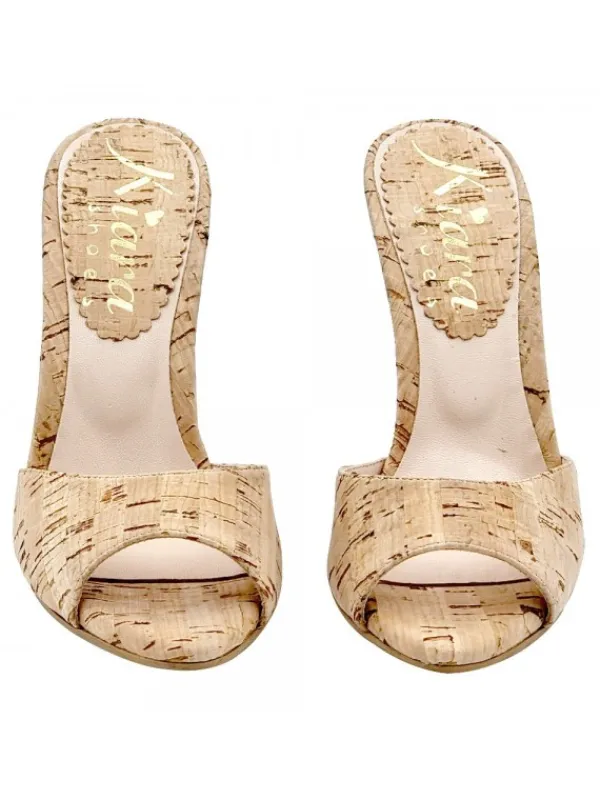 Kiara Shoes SANDALO IN SUGHERO TACCO 12 Hot
