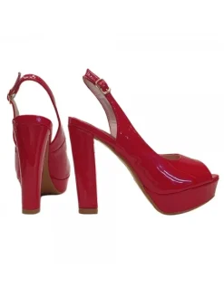 Kiara Shoes SANDALO IN VERNICE... Rosso Best