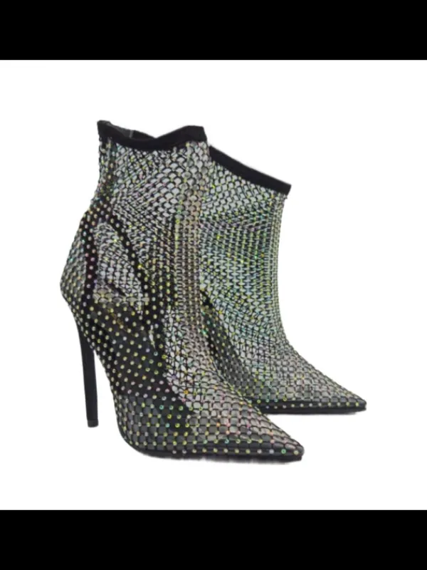 Kiara Shoes Tronchetti da donna a punta... Nero Best