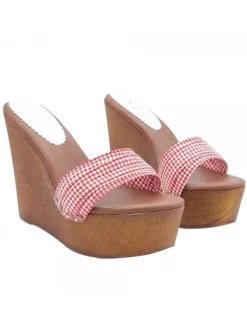 Kiara Shoes ZEPPA A ZOCCOLO FASCIA... Rosso Clearance