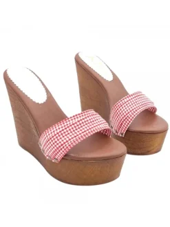 Kiara Shoes ZEPPA A ZOCCOLO FASCIA... Rosso Clearance