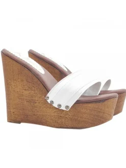 Kiara Shoes ZEPPA BIANCA CON TACCO 13 CM BIANCO Sale