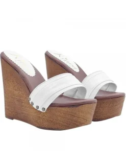 Kiara Shoes ZEPPA BIANCA CON TACCO 13 CM BIANCO Sale
