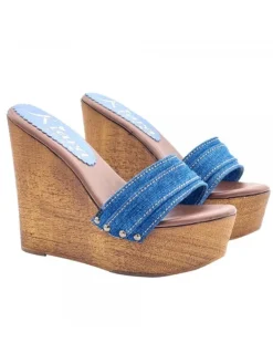 Kiara Shoes ZEPPA DENIM CON TACCO 13 CM