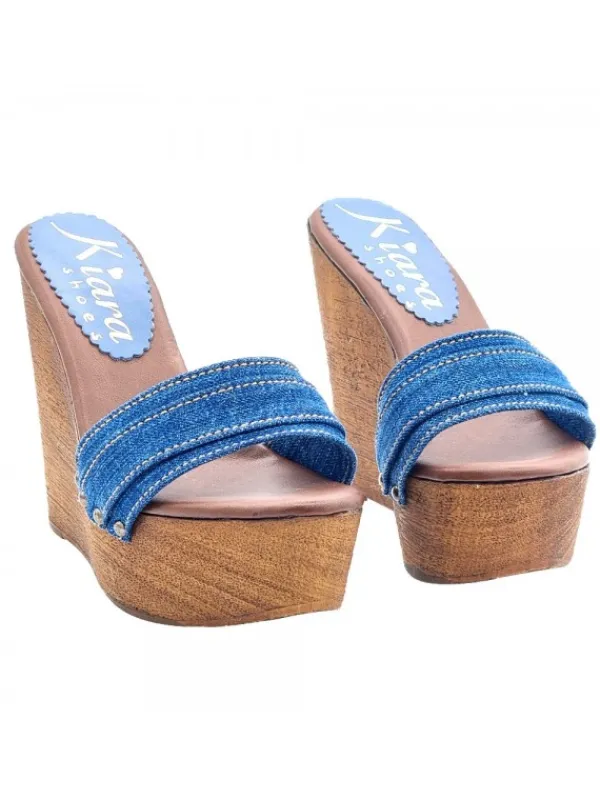 Kiara Shoes ZEPPA DENIM CON TACCO 13 CM