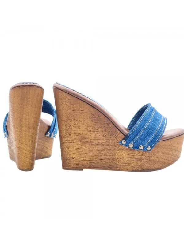 Kiara Shoes ZEPPA DENIM CON TACCO 13 CM