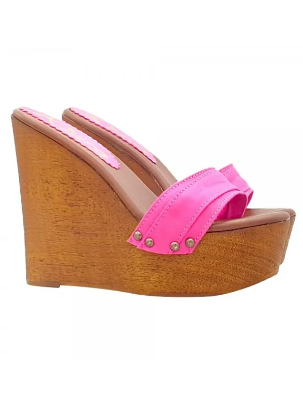 Kiara Shoes ZEPPA CON TACCO 13 CM Fuxia New