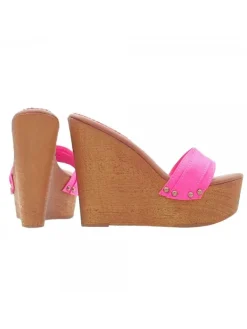 Kiara Shoes ZEPPA CON TACCO 13 CM Fuxia New