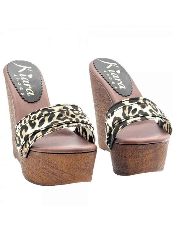 Kiara Shoes ZEPPA LEOPARDATA CON TACCO...