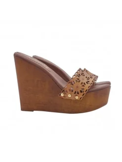 Kiara Shoes ZEPPA CON FASCIA... Marrone Outlet