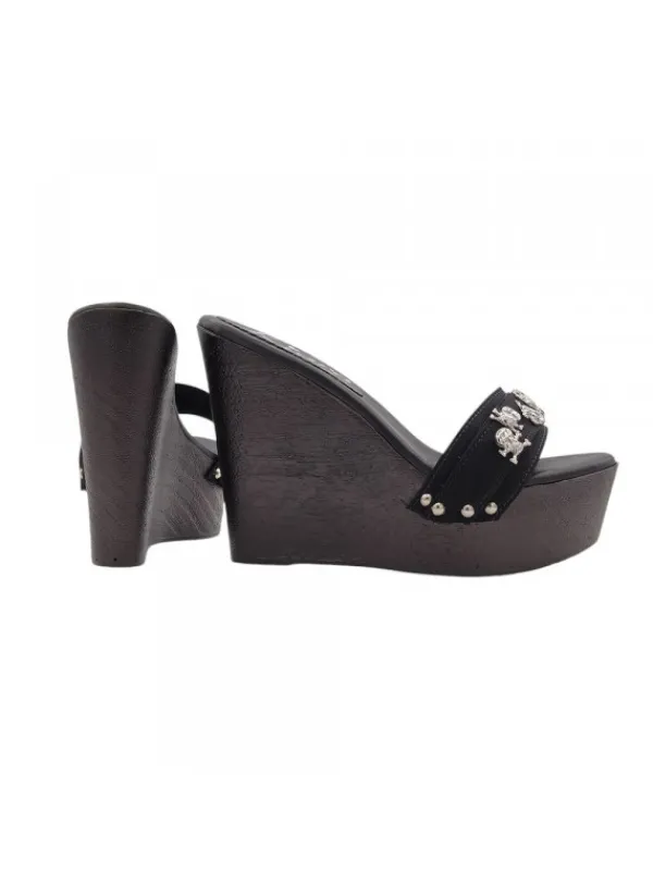 Kiara Shoes ZEPPA NERA CON TESCHI... Nero Discount