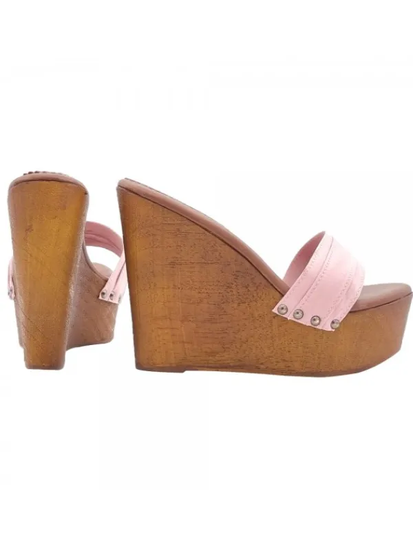 Kiara Shoes ZEPPA CON TACCO 13 CM Rosa Hot