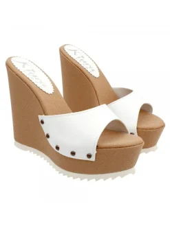 Kiara Shoes ZEPPE BIANCHE IN CORDA CON... BIANCO Hot