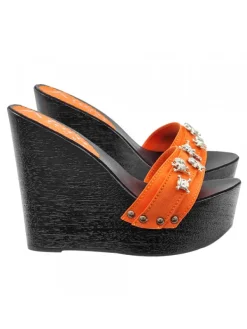 Kiara Shoes ZEPPE HALLOWEEN NERE CON... Arancione Discount