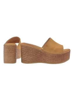 Kiara Shoes ZEPPE IN CAMOSCIO SINTETICO... Cuoio Online