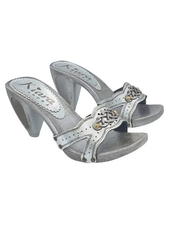 Kiara Shoes ZOCCOLETTI ARGENTATI CON... Online